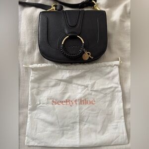 See By Chloe Small Hana Black Leather Crossbody Bag